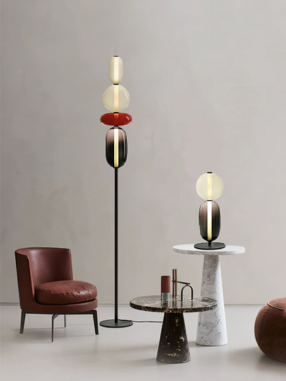 Colorful Desk Glass Table Lamp