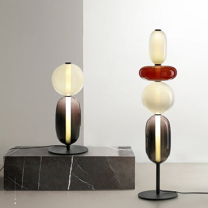 Colorful Desk Glass Table Lamp