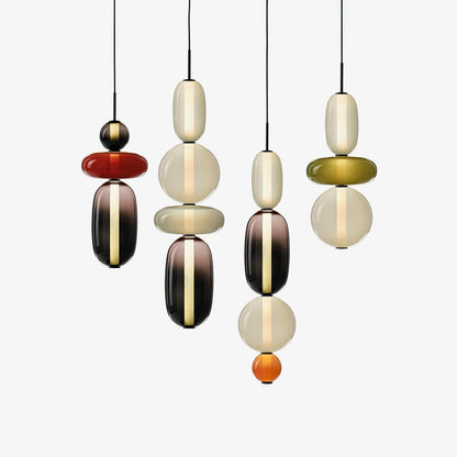 Colorful Glass LED Hanging Light