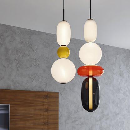 Colorful Glass LED Hanging Light