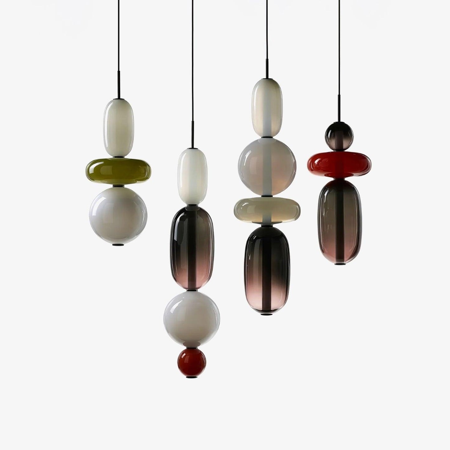 Colorful Glass LED Hanging Light