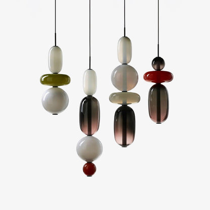 Colorful Glass LED Hanging Light