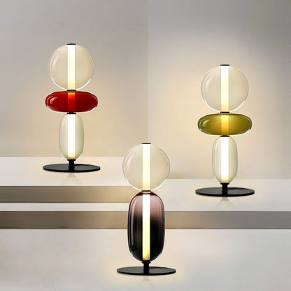 Colorful Desk Glass Table Lamp