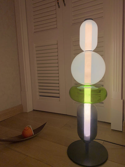 Colorful Desk Glass Table Lamp