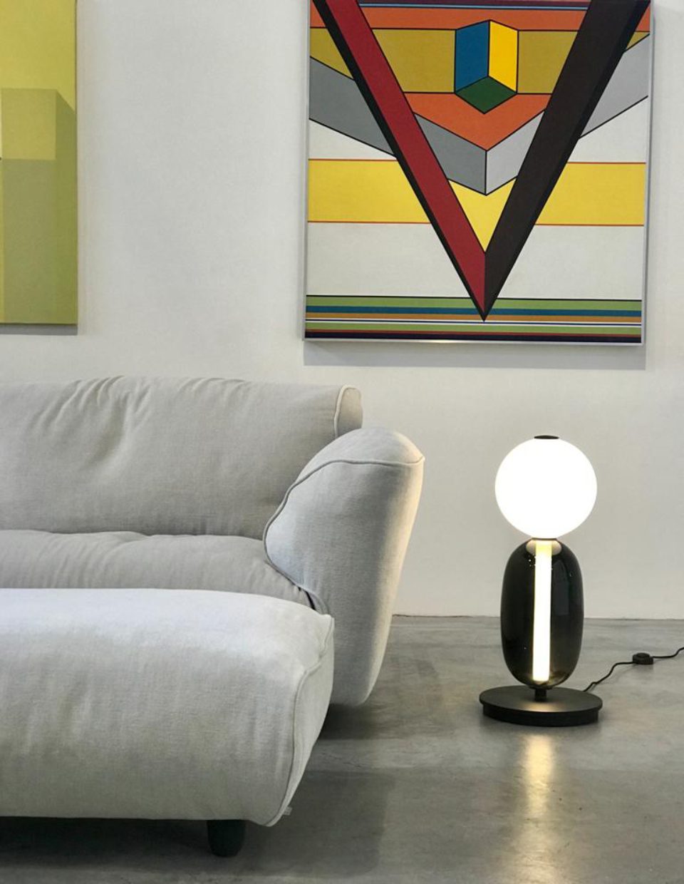 Colorful Desk Glass Table Lamp