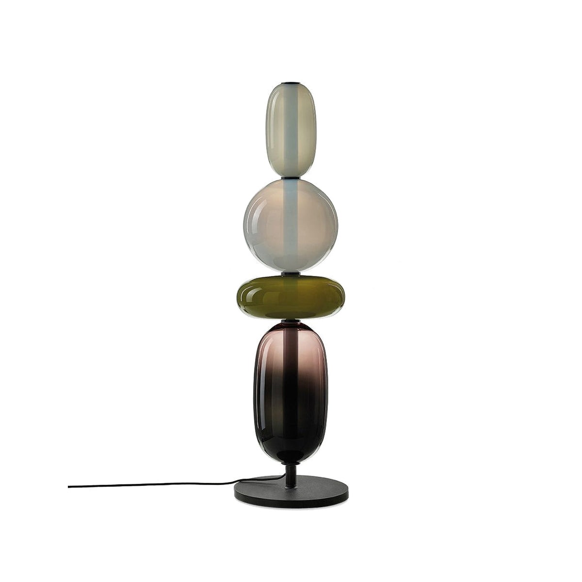 Colorful Desk Glass Table Lamp