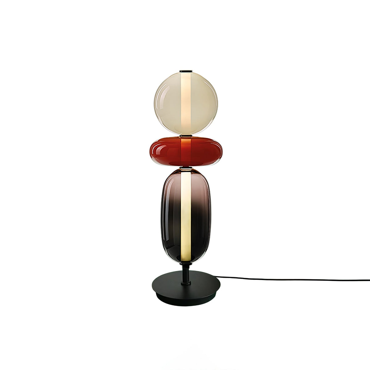 Colorful Desk Glass Table Lamp