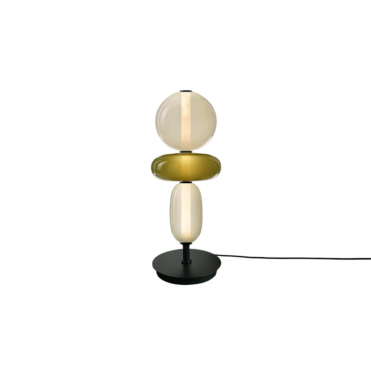 Colorful Desk Glass Table Lamp