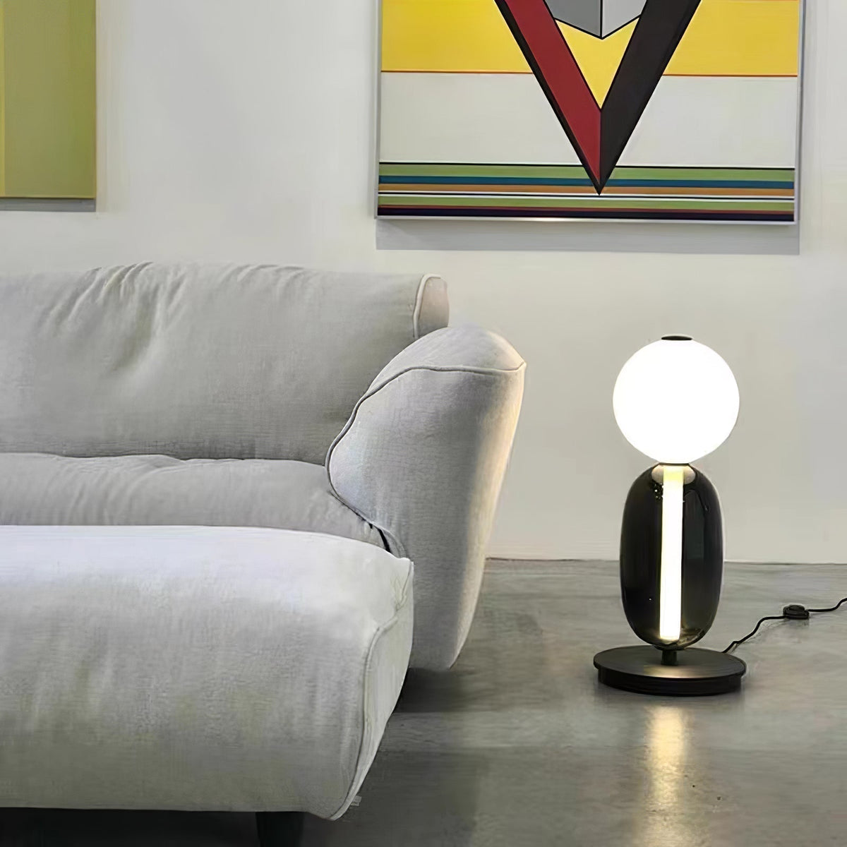Colorful Desk Glass Table Lamp