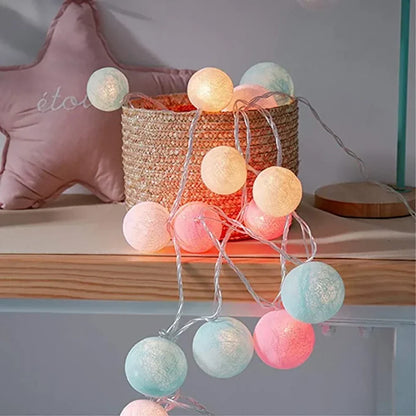 Fluffy White Decorative String