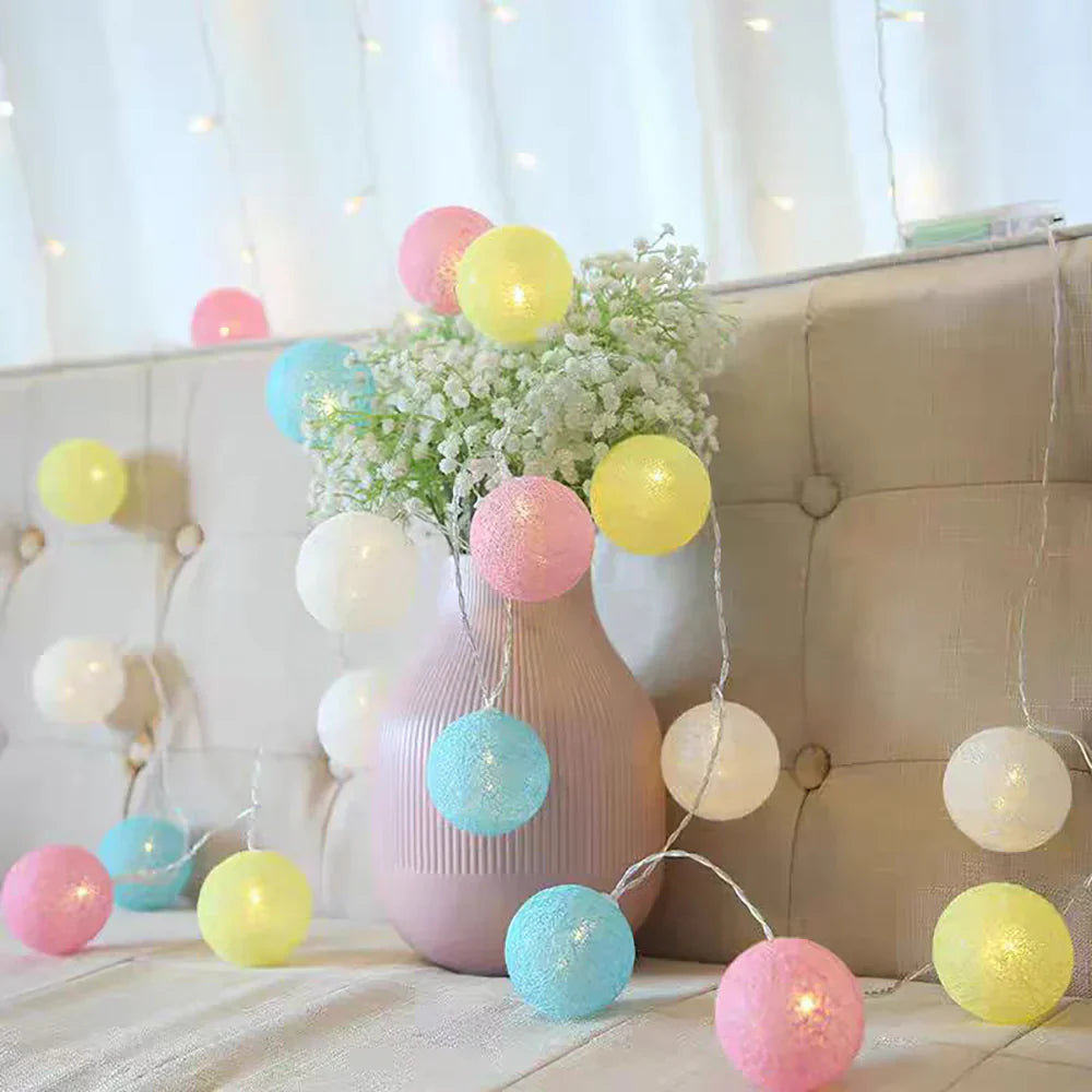 Fluffy White Decorative String