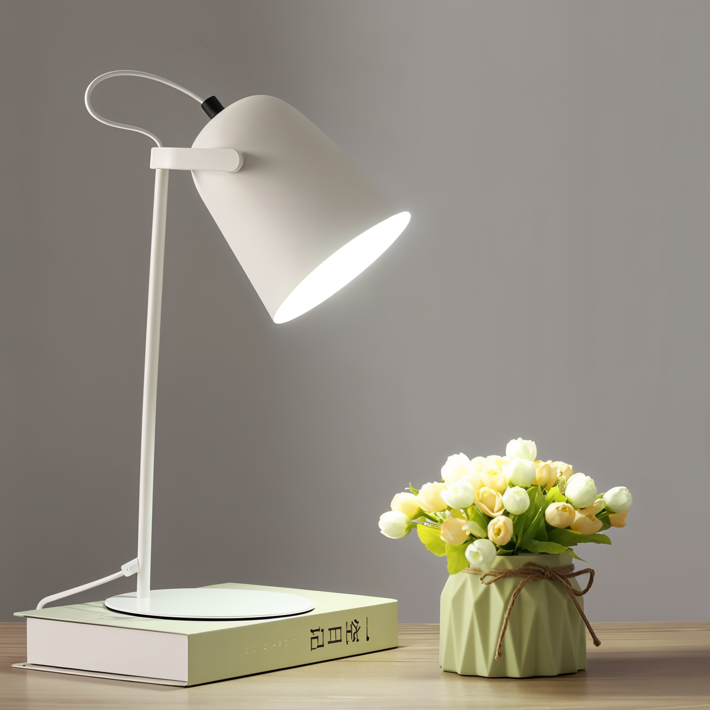 Bright Yellow Adjustable Reading Lamp