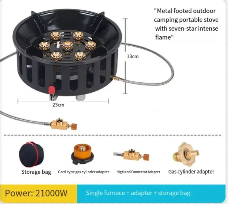 Compact Portable Gas Camping Stove with Auto Ignition