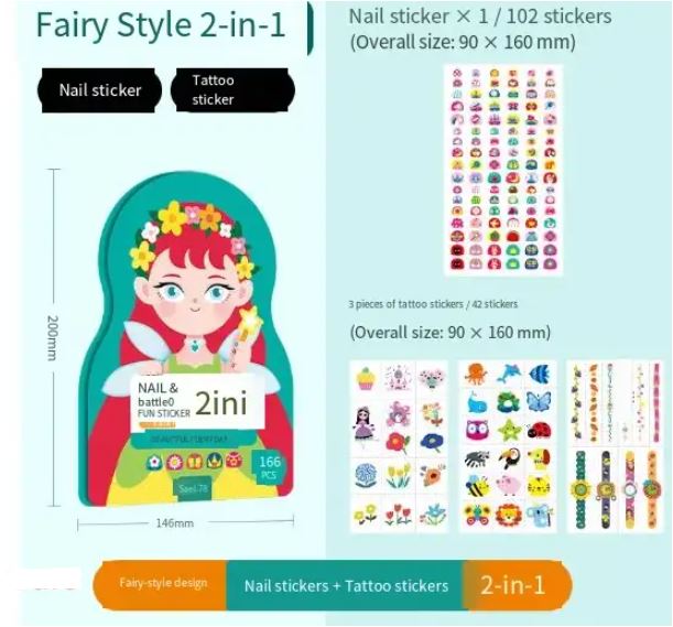 Fun Kids Nail Art Stickers Set - Cofik