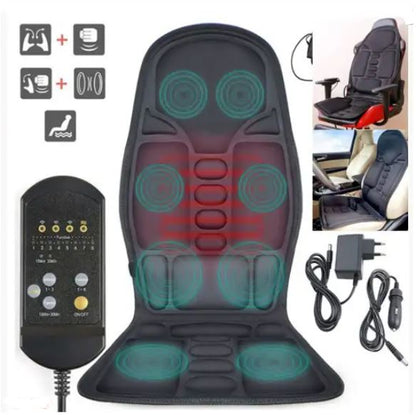Relaxing 8 Mode Heated Massage Chair Cushion - Cofik