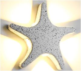 Modern Coastal Starfish LED Outdoor Wall Lamp