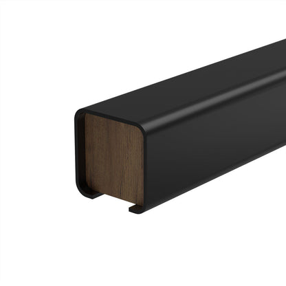 Sleek Metal Wood Linear Dining Kitchen Pendant Lamp