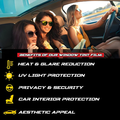 Premium Car Window Tint UV Sunshade Film