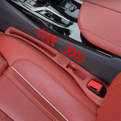 Luxury Car Seat Gap Storage Faux Leather Tray