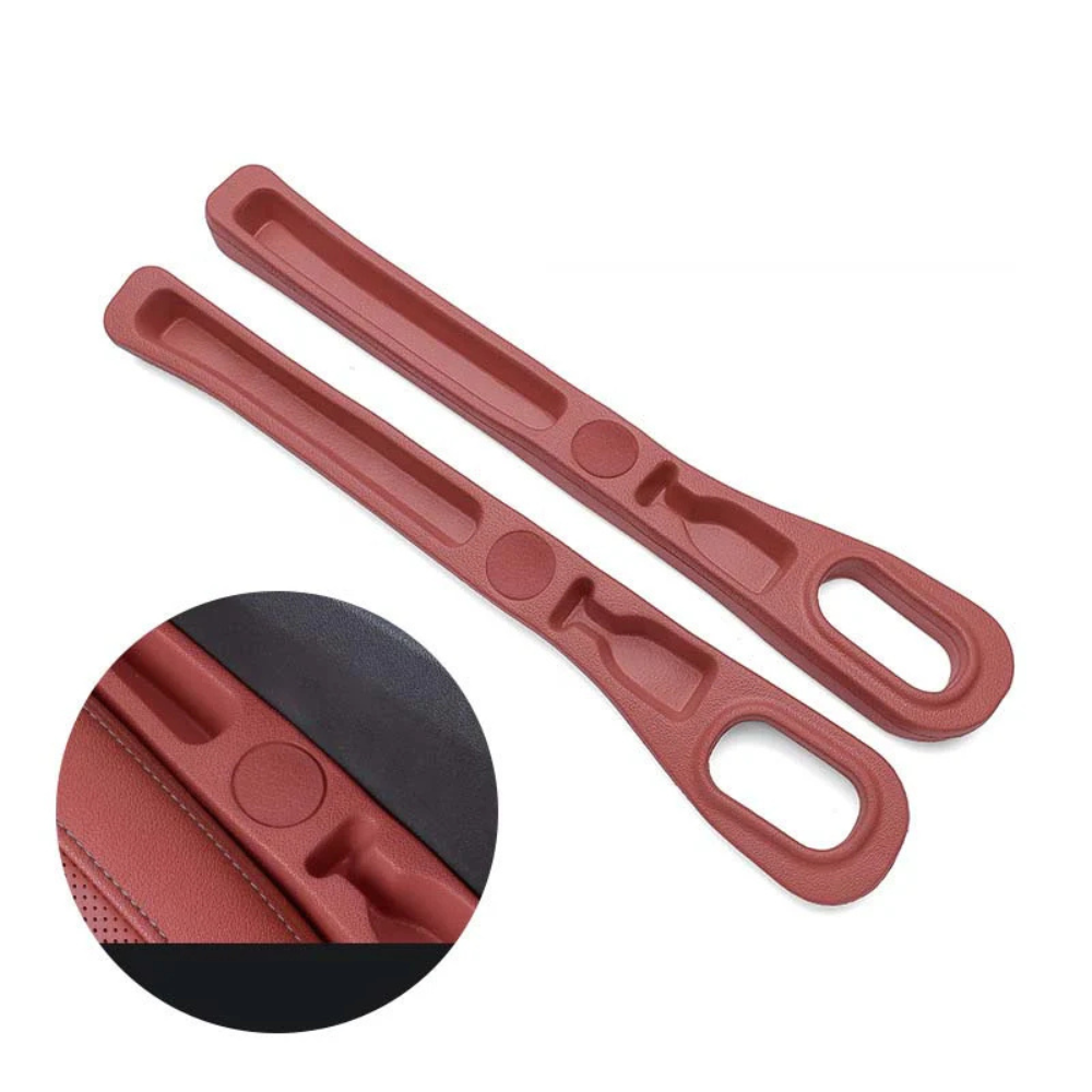 Luxury Car Seat Gap Storage Faux Leather Tray