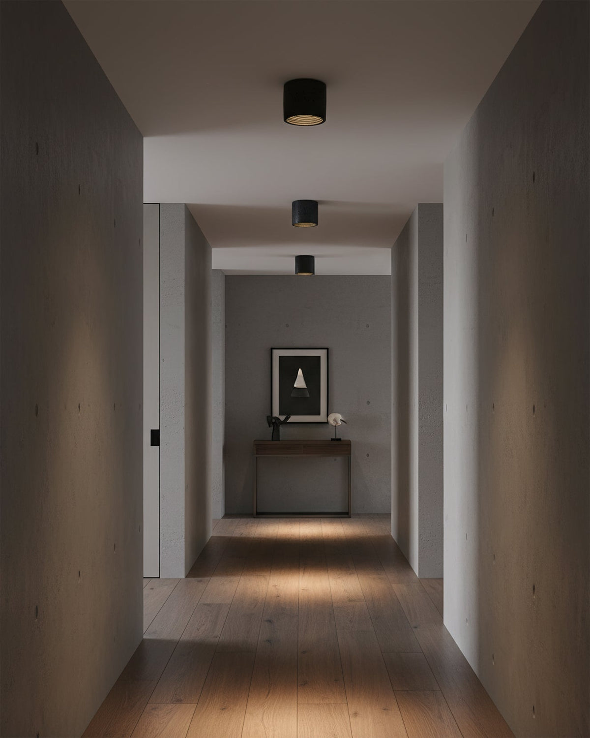 Compact LED Kitchen Ceiling Light Set of 2