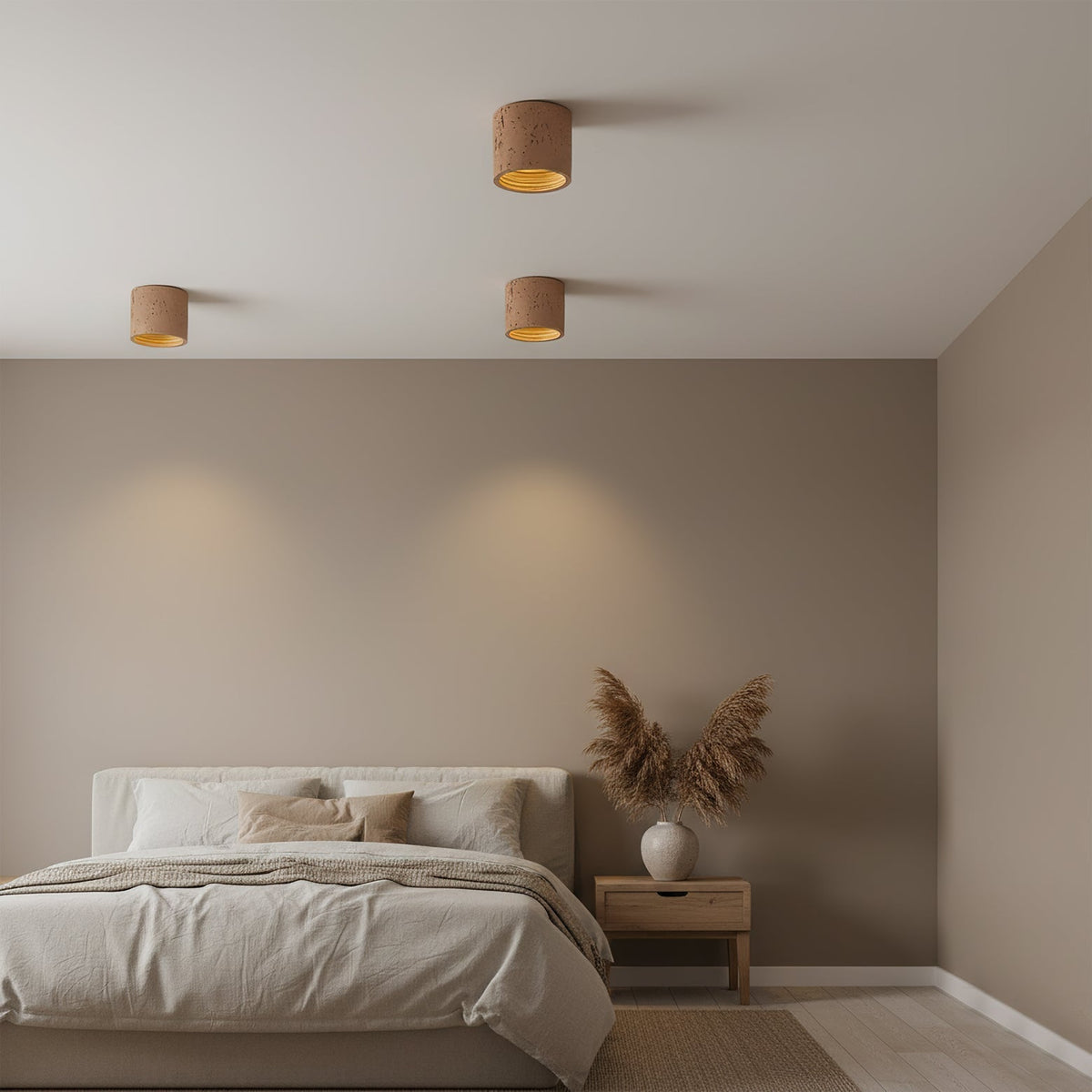 Compact LED Kitchen Ceiling Light Set of 2