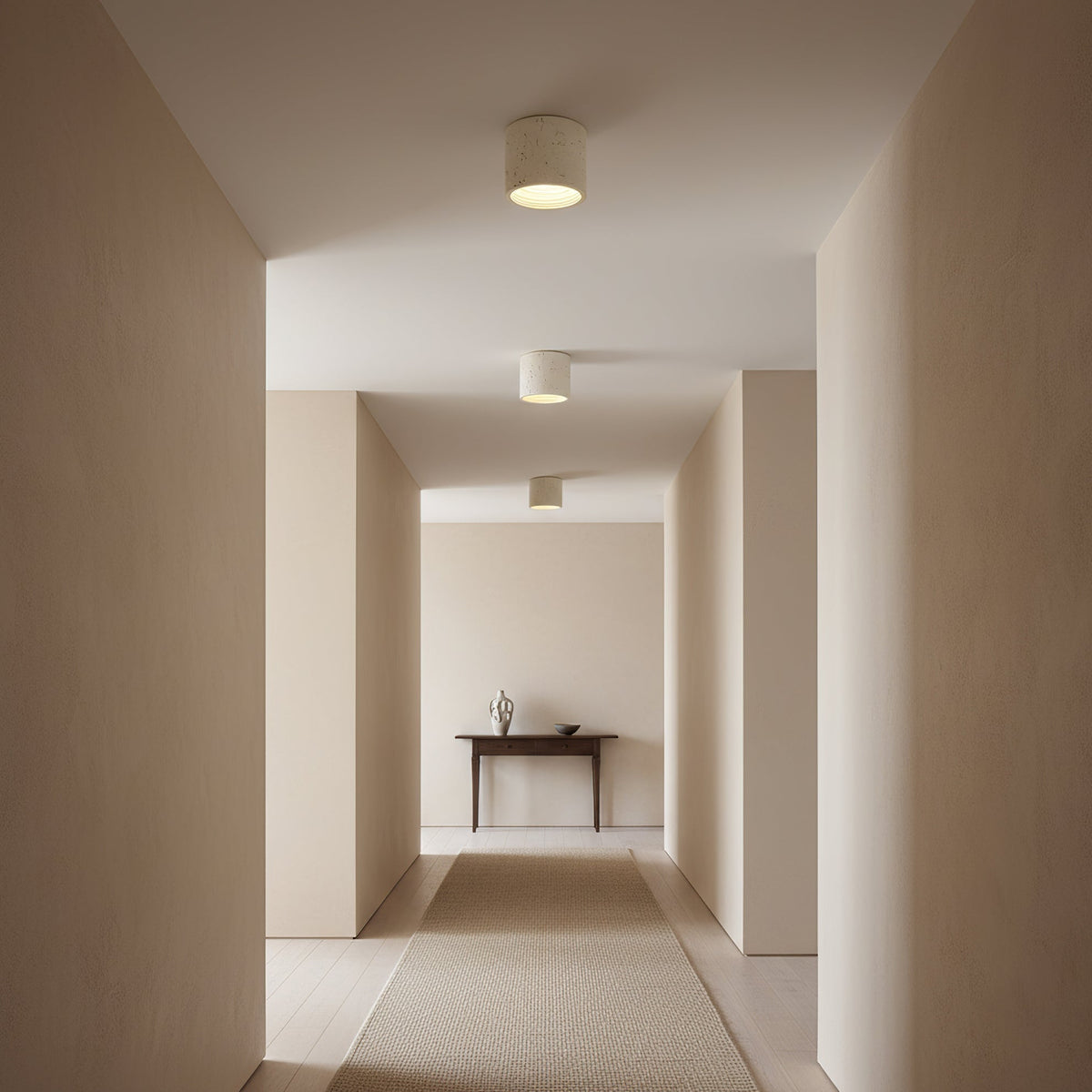 Compact LED Kitchen Ceiling Light Set of 2