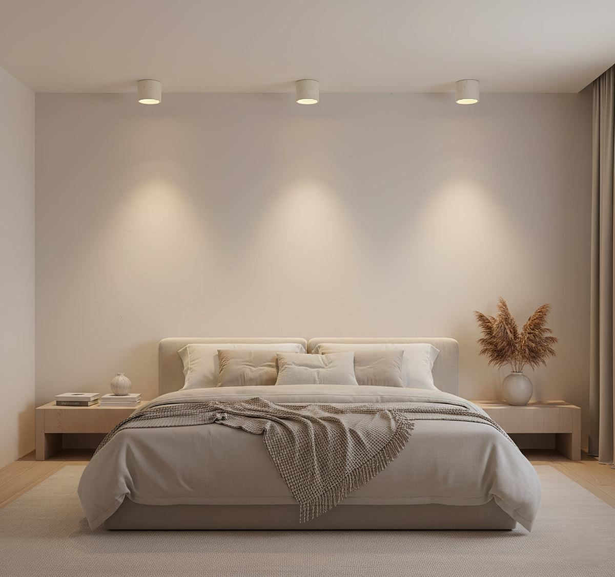 Compact LED Kitchen Ceiling Light Set of 2