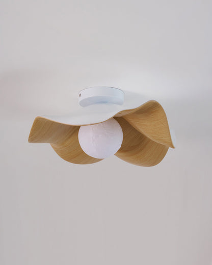 Simple LED Wood Effect Ceiling Light Fixture