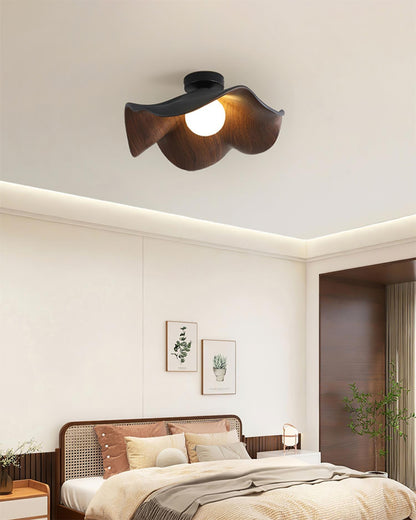 Simple LED Wood Effect Ceiling Light Fixture