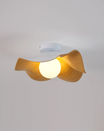 Simple LED Wood Effect Ceiling Light Fixture