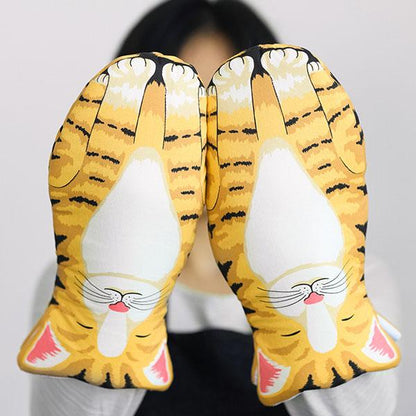 Cute Kitty Heat Resistant Oven Mitts