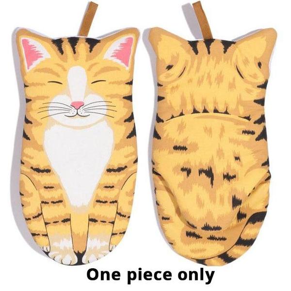 Cute Kitty Heat Resistant Oven Mitts