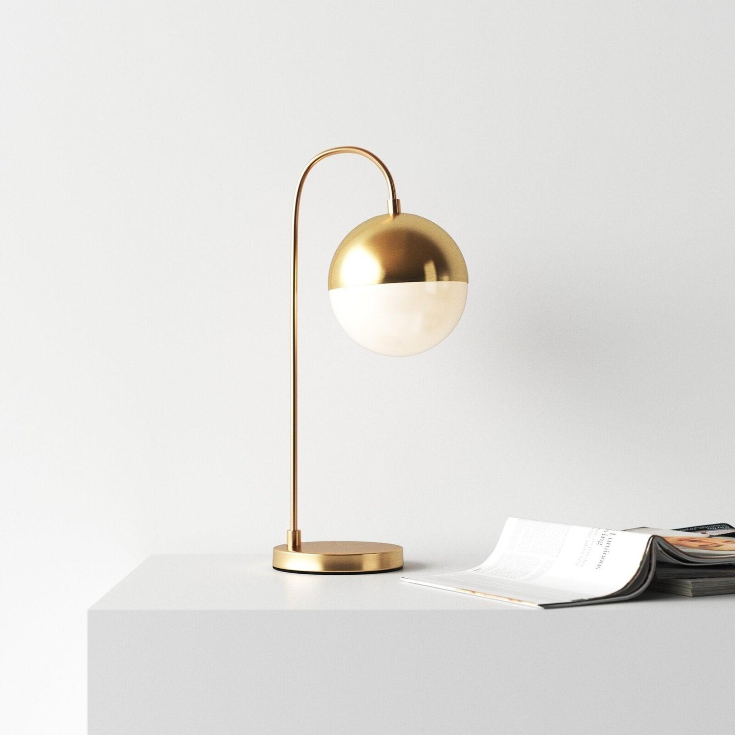 Rustic Green Glass Table Lamp - Cofik