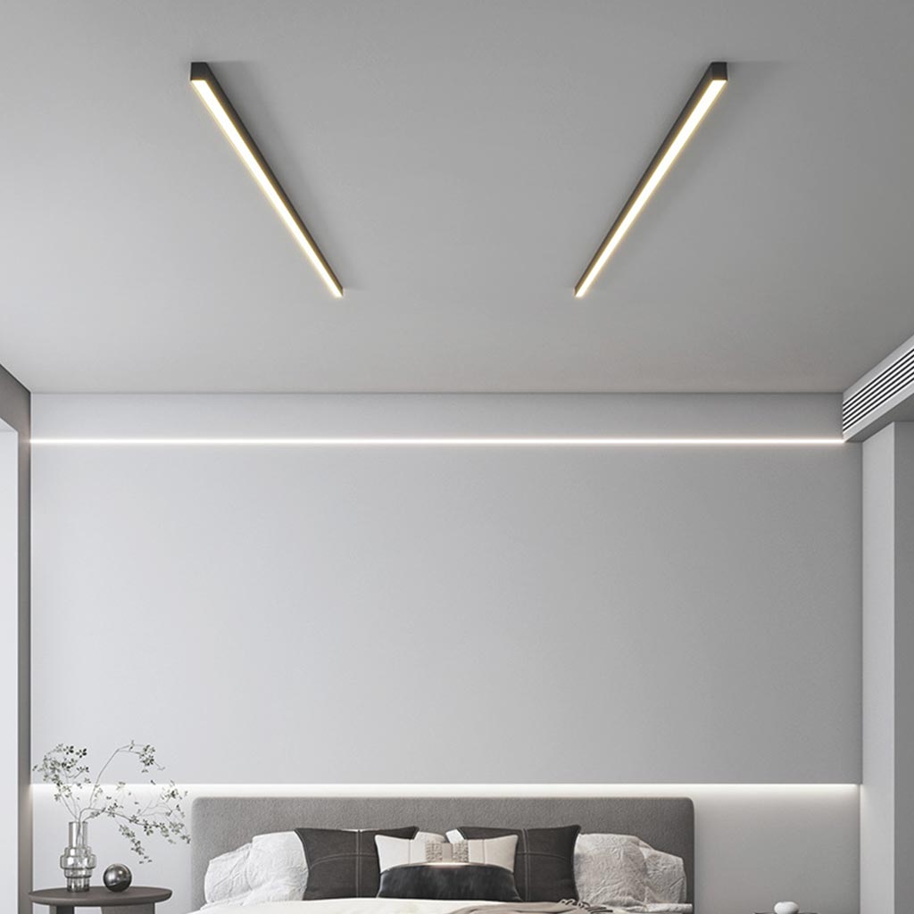 Sleek Linear LED Ceiling Light Fixtures