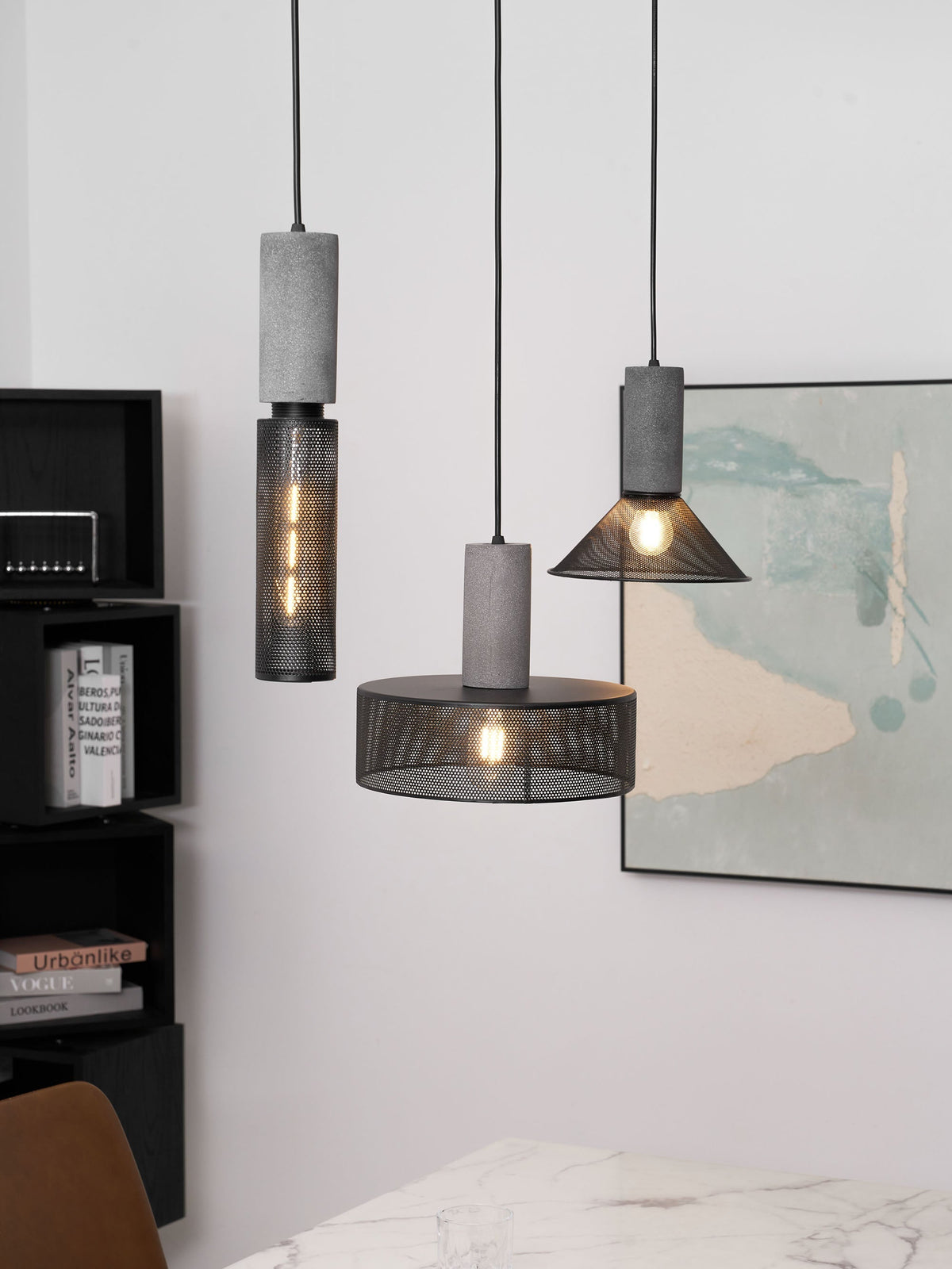 Modern Metal Pendant Light Adjustable Ceiling Fixture