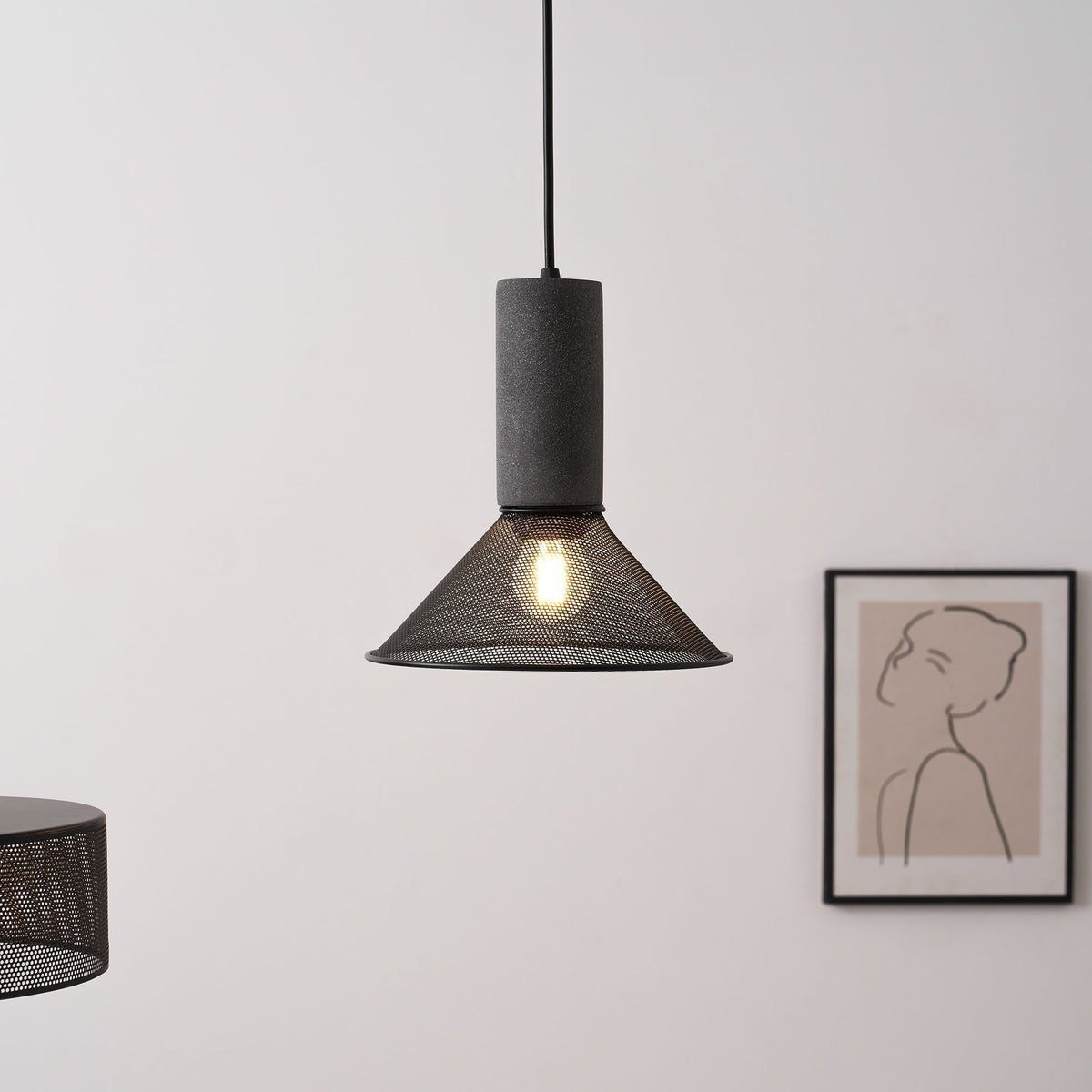 Modern Metal Pendant Light Adjustable Ceiling Fixture