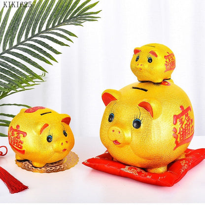 Big Ceramic Piggy Bank Kids Money Box