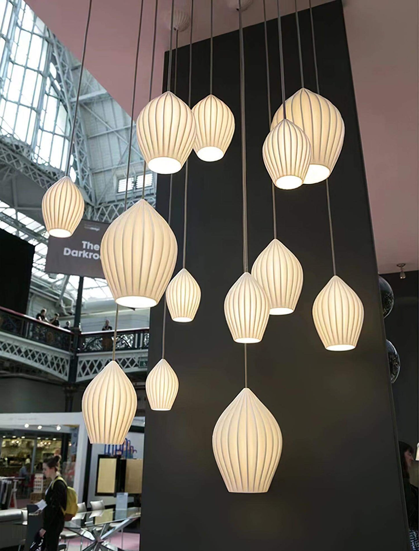 Simple White Ceramic Pendant Light Fixture