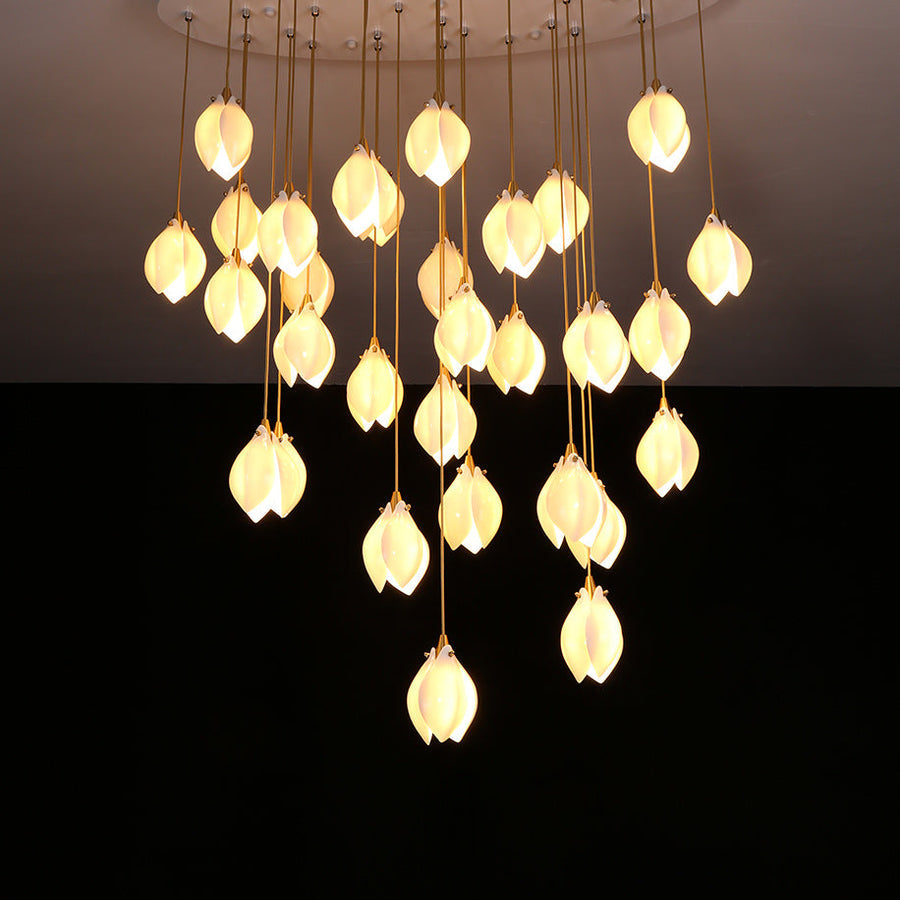 Elegant White Hanging Pendant Lamp