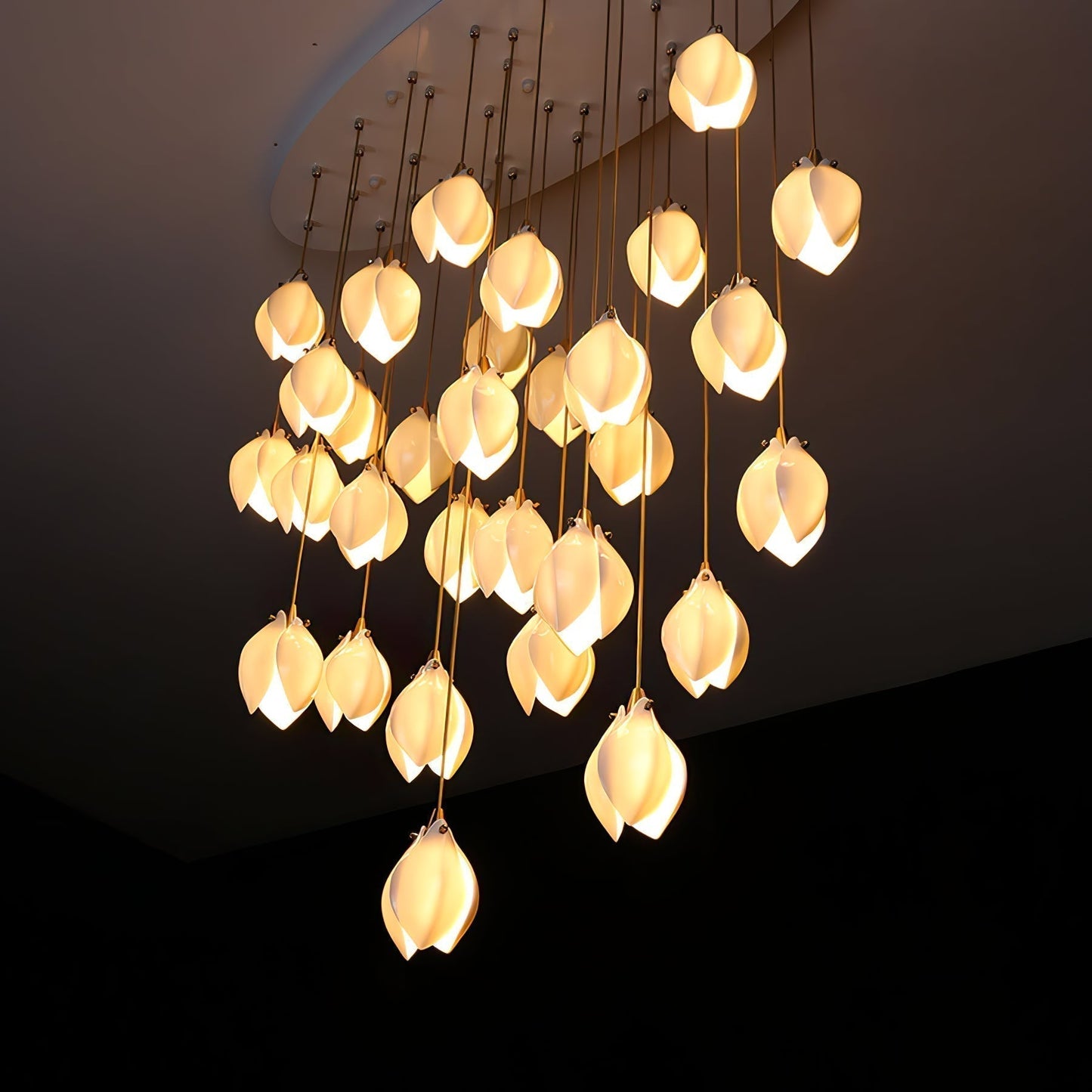 Elegant White Hanging Pendant Lamp