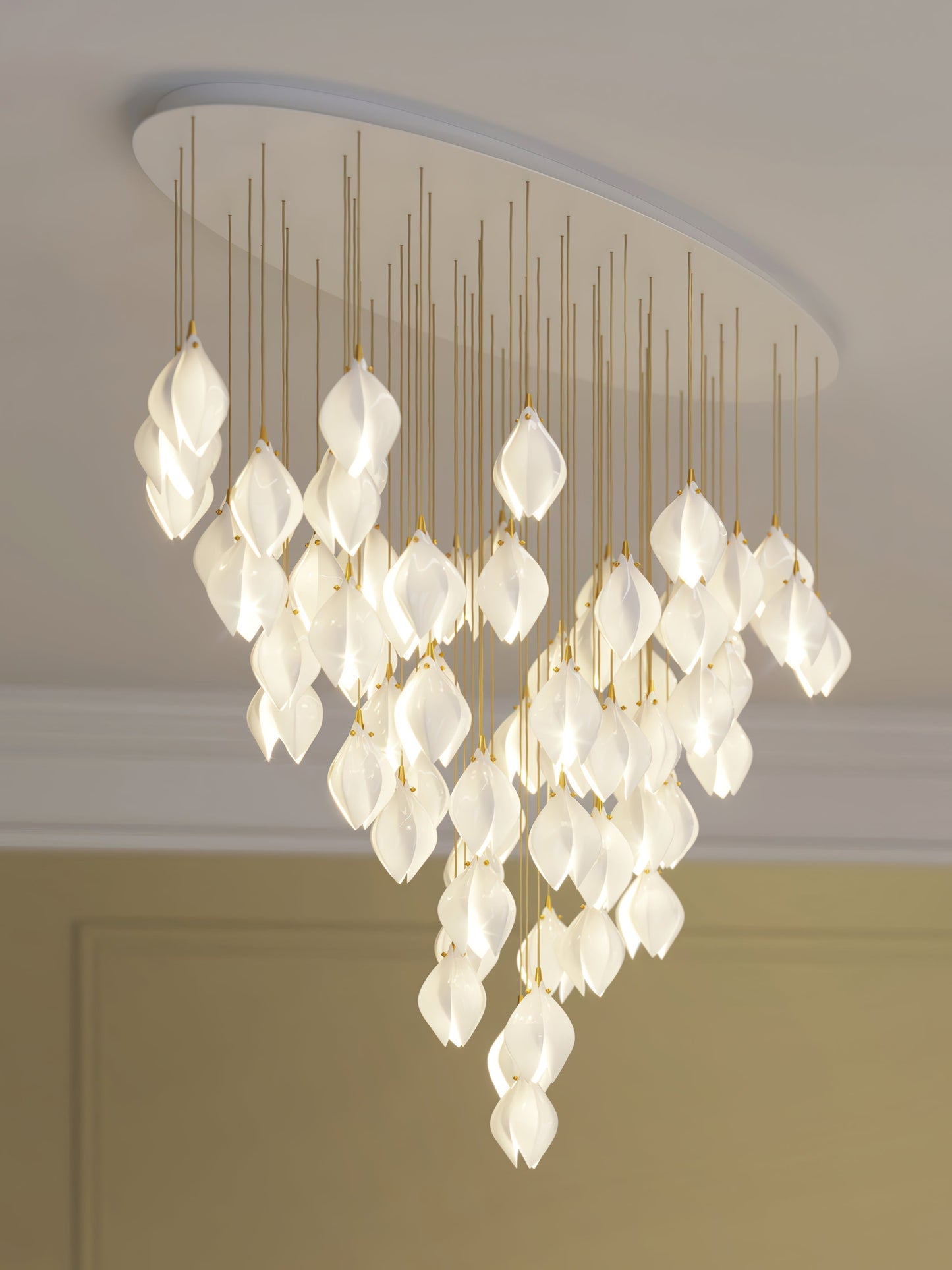 Elegant White Hanging Pendant Lamp