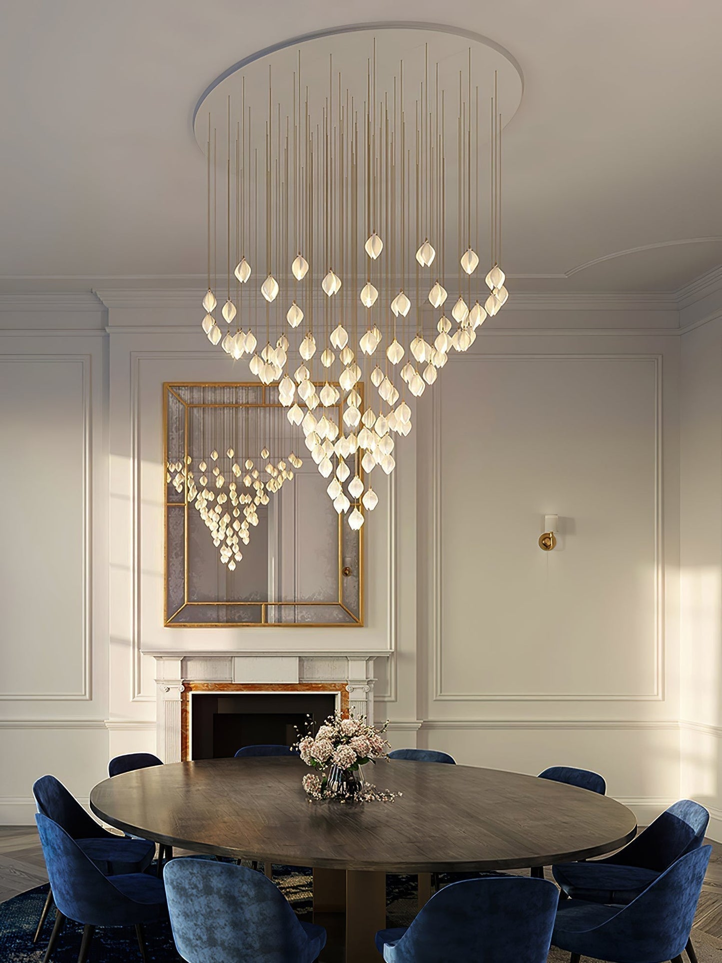 Elegant White Hanging Pendant Lamp