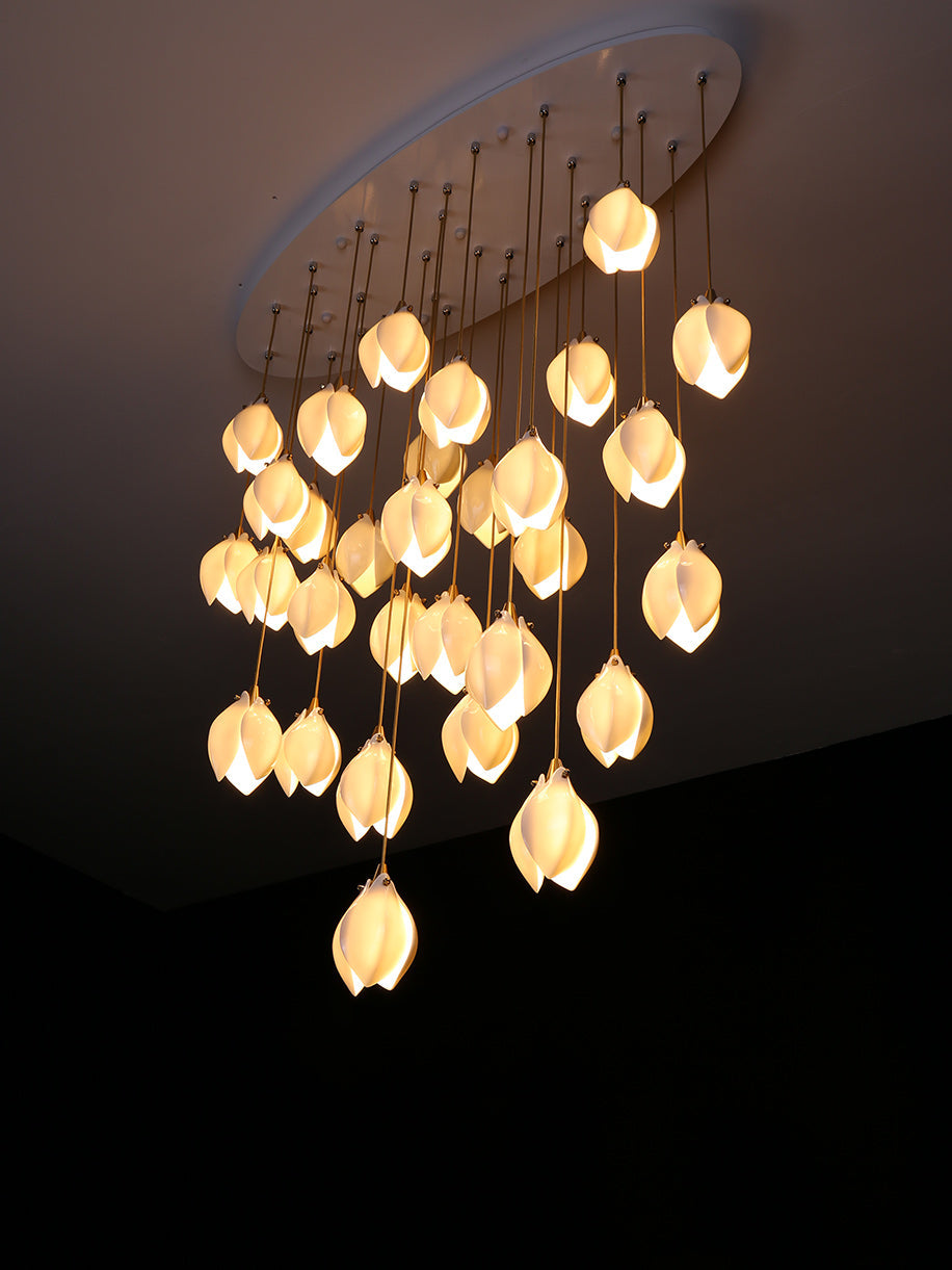 Elegant White Hanging Pendant Lamp