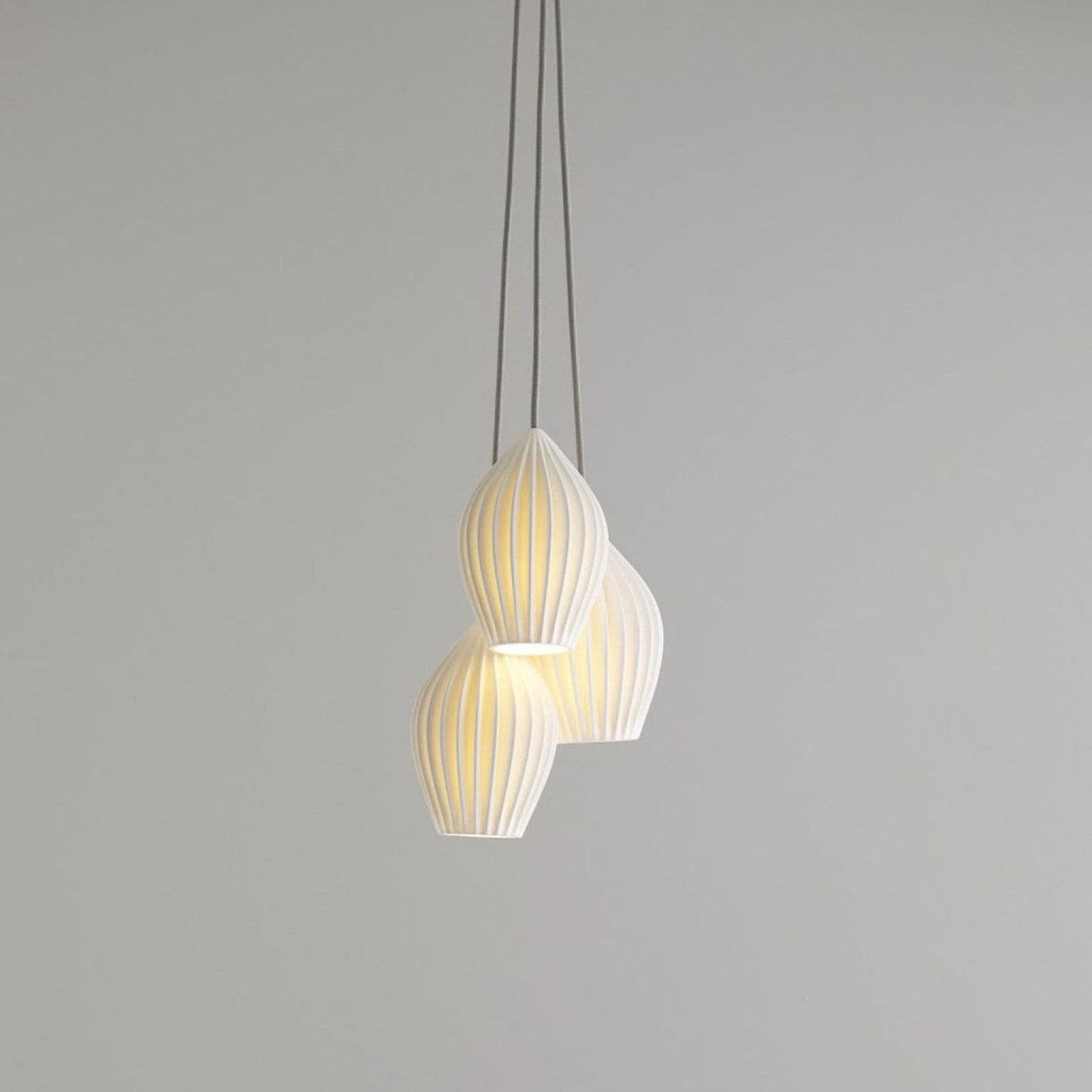 Simple White Ceramic Pendant Light Fixture