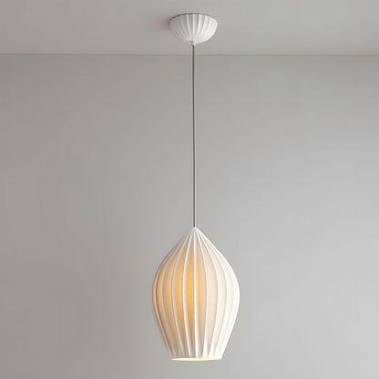 Simple White Ceramic Pendant Light Fixture - Cofik