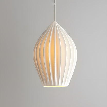 Simple White Ceramic Pendant Light Fixture