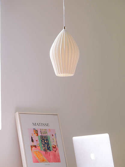 Textured Hanging Ceramic Pendant Light Fixture