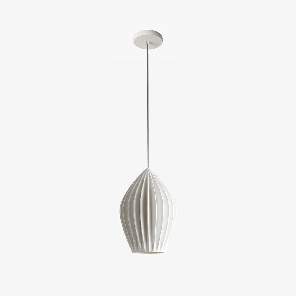 Textured Hanging Ceramic Pendant Light Fixture