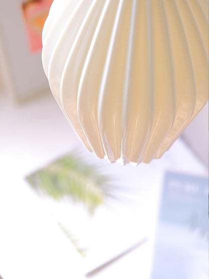 Textured Hanging Ceramic Pendant Light Fixture